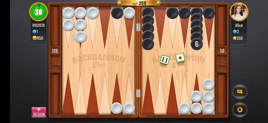 Backgammon Plus android App screenshot 1